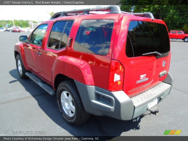 Red Brawn Metallic / Steel/Graphite 2007 Nissan Xterra S