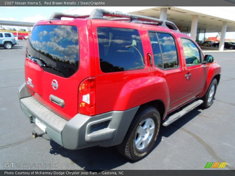 Red Brawn Metallic / Steel/Graphite 2007 Nissan Xterra S