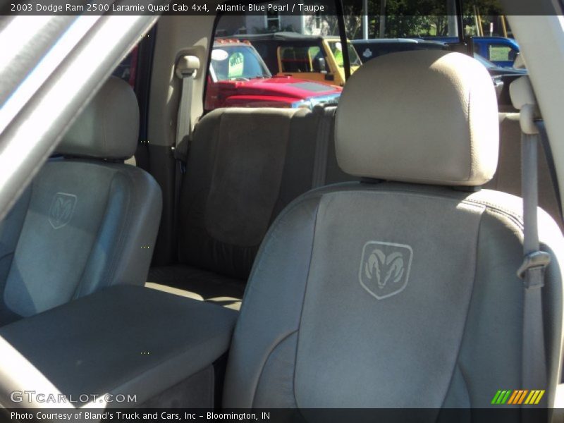 Atlantic Blue Pearl / Taupe 2003 Dodge Ram 2500 Laramie Quad Cab 4x4