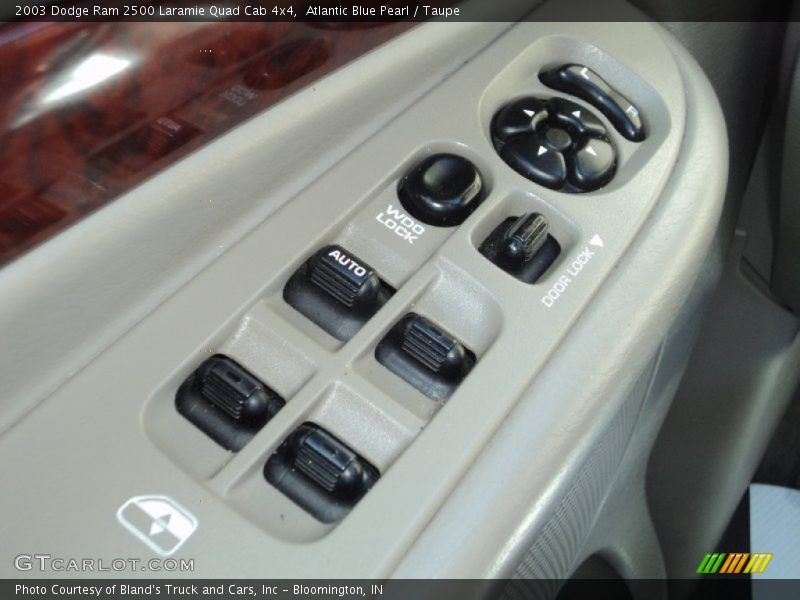 Atlantic Blue Pearl / Taupe 2003 Dodge Ram 2500 Laramie Quad Cab 4x4