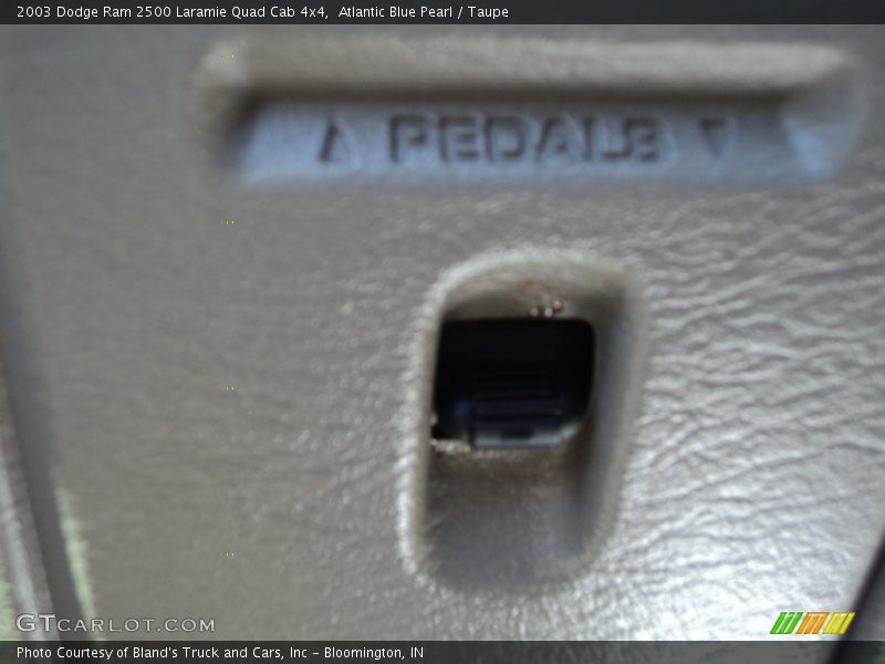 Atlantic Blue Pearl / Taupe 2003 Dodge Ram 2500 Laramie Quad Cab 4x4