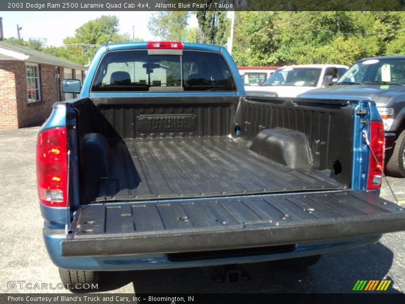 Atlantic Blue Pearl / Taupe 2003 Dodge Ram 2500 Laramie Quad Cab 4x4