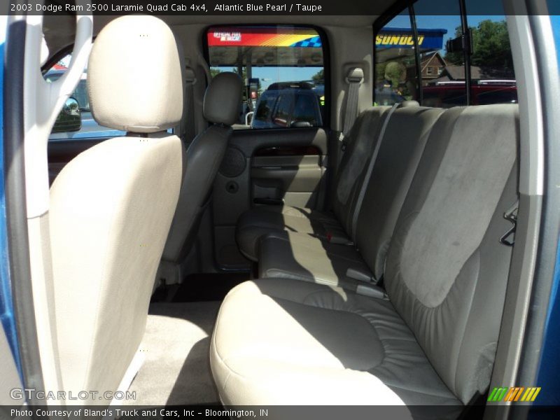 Atlantic Blue Pearl / Taupe 2003 Dodge Ram 2500 Laramie Quad Cab 4x4
