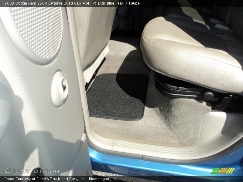 Atlantic Blue Pearl / Taupe 2003 Dodge Ram 2500 Laramie Quad Cab 4x4