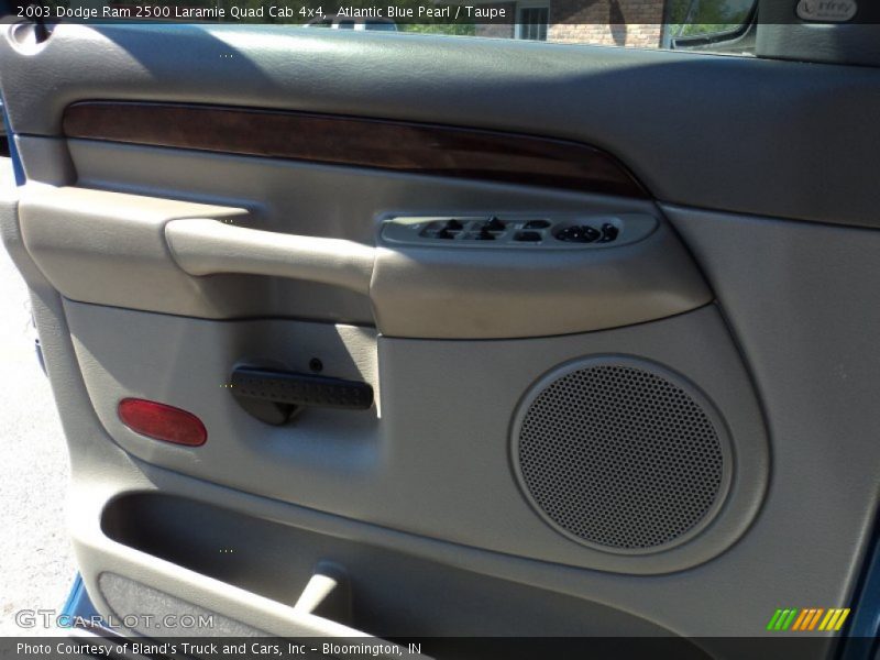 Atlantic Blue Pearl / Taupe 2003 Dodge Ram 2500 Laramie Quad Cab 4x4