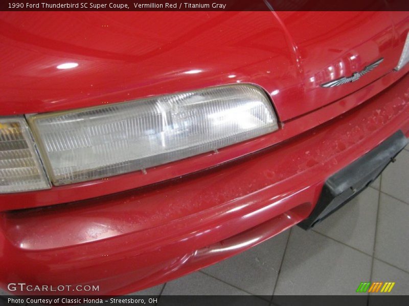 Vermillion Red / Titanium Gray 1990 Ford Thunderbird SC Super Coupe