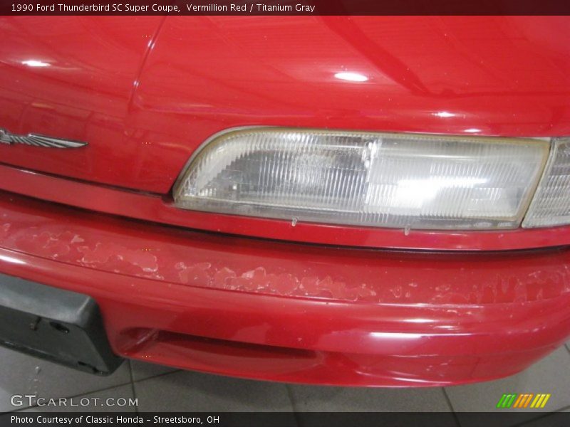 Vermillion Red / Titanium Gray 1990 Ford Thunderbird SC Super Coupe
