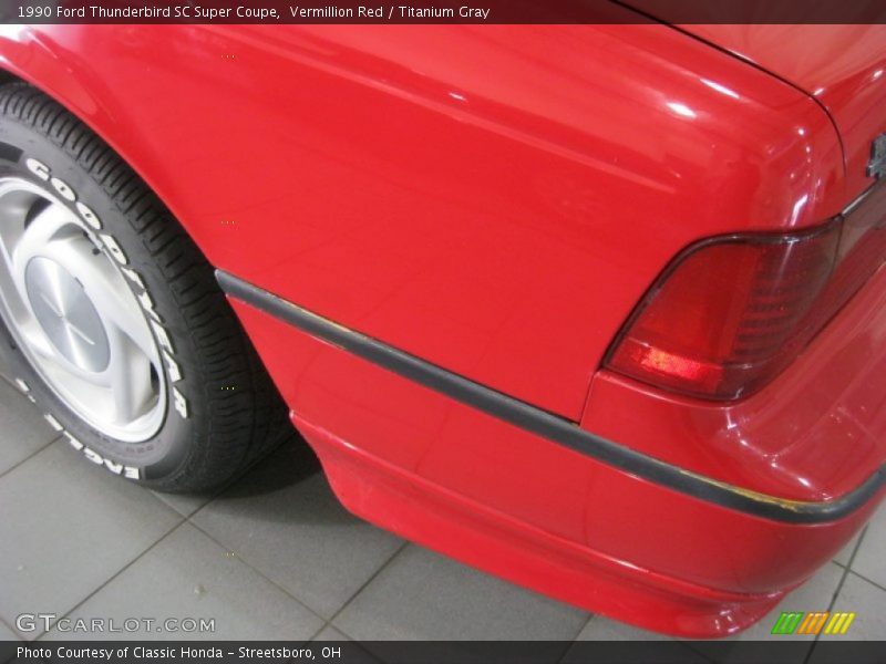 Vermillion Red / Titanium Gray 1990 Ford Thunderbird SC Super Coupe