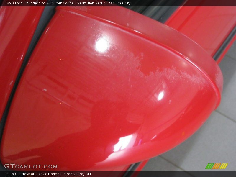 Vermillion Red / Titanium Gray 1990 Ford Thunderbird SC Super Coupe