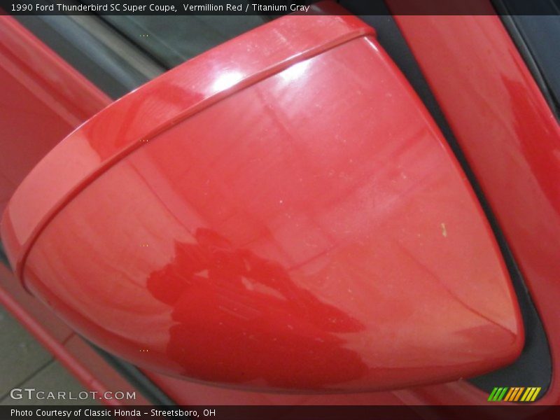 Vermillion Red / Titanium Gray 1990 Ford Thunderbird SC Super Coupe
