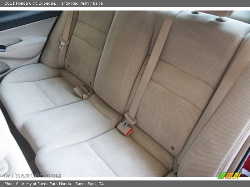 Tango Red Pearl / Beige 2011 Honda Civic LX Sedan