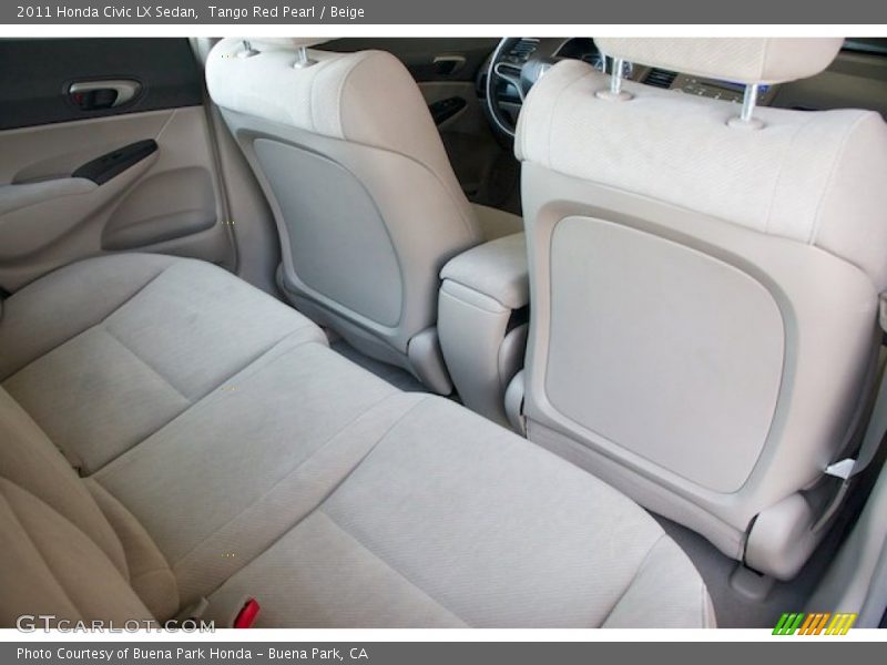 Tango Red Pearl / Beige 2011 Honda Civic LX Sedan