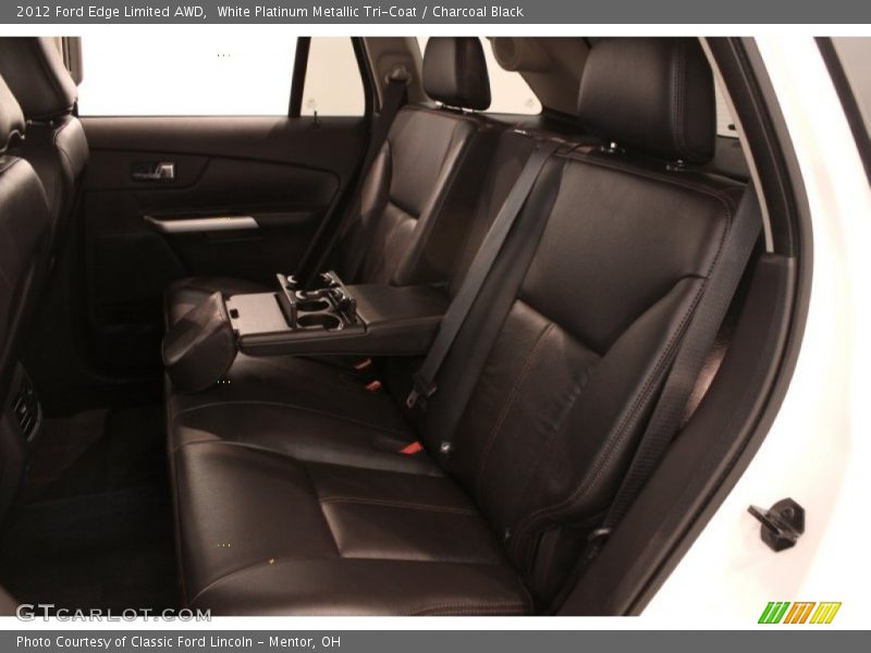 White Platinum Metallic Tri-Coat / Charcoal Black 2012 Ford Edge Limited AWD