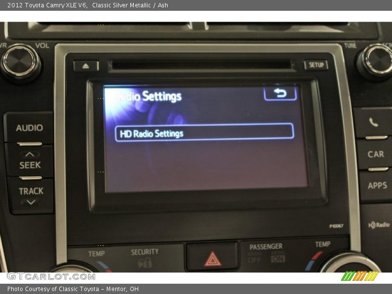 Classic Silver Metallic / Ash 2012 Toyota Camry XLE V6