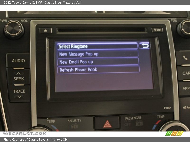 Classic Silver Metallic / Ash 2012 Toyota Camry XLE V6