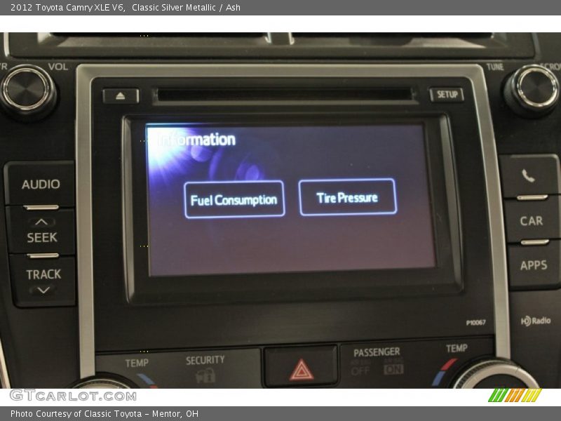 Classic Silver Metallic / Ash 2012 Toyota Camry XLE V6