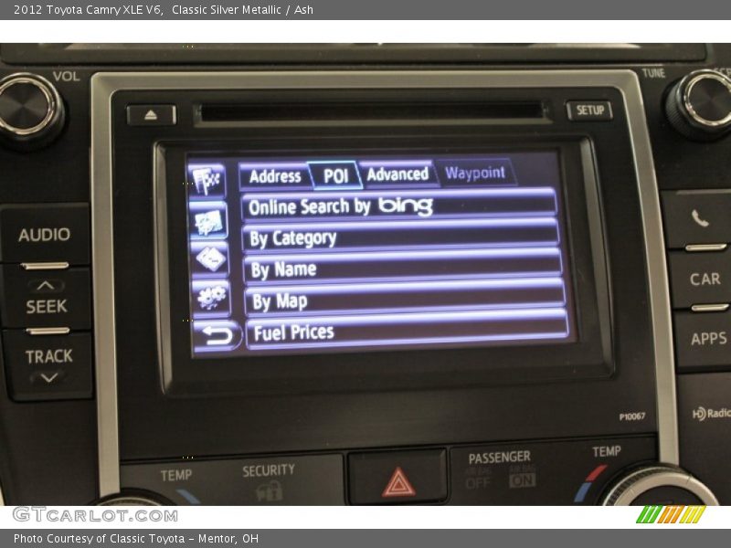 Classic Silver Metallic / Ash 2012 Toyota Camry XLE V6