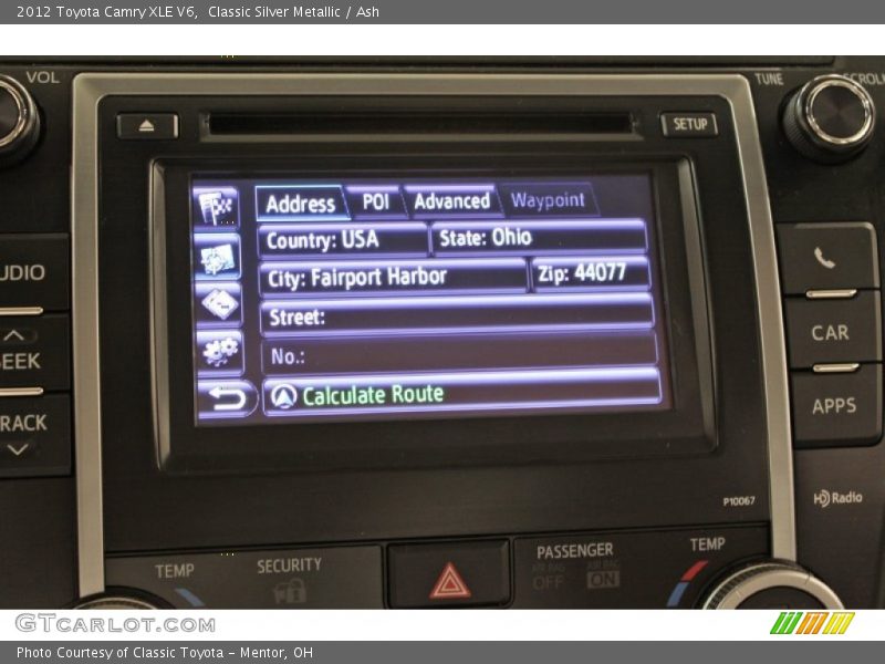 Classic Silver Metallic / Ash 2012 Toyota Camry XLE V6