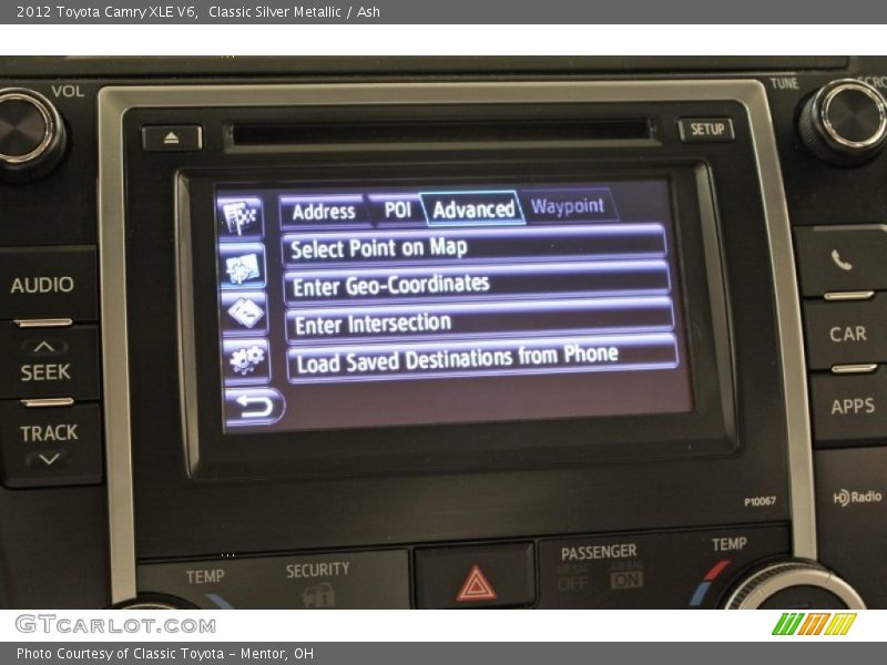 Classic Silver Metallic / Ash 2012 Toyota Camry XLE V6