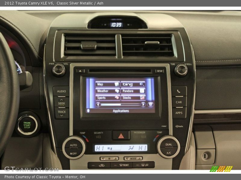 Classic Silver Metallic / Ash 2012 Toyota Camry XLE V6