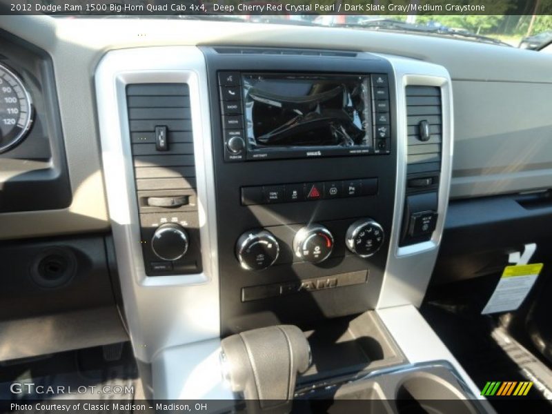 Deep Cherry Red Crystal Pearl / Dark Slate Gray/Medium Graystone 2012 Dodge Ram 1500 Big Horn Quad Cab 4x4