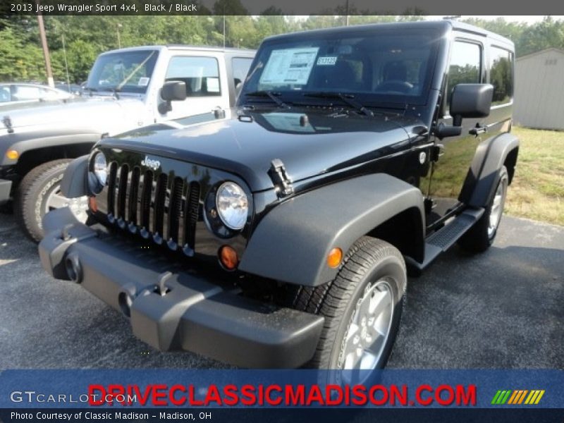 Black / Black 2013 Jeep Wrangler Sport 4x4