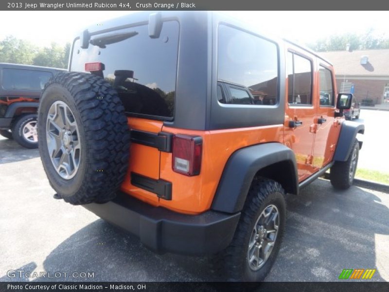 Crush Orange / Black 2013 Jeep Wrangler Unlimited Rubicon 4x4