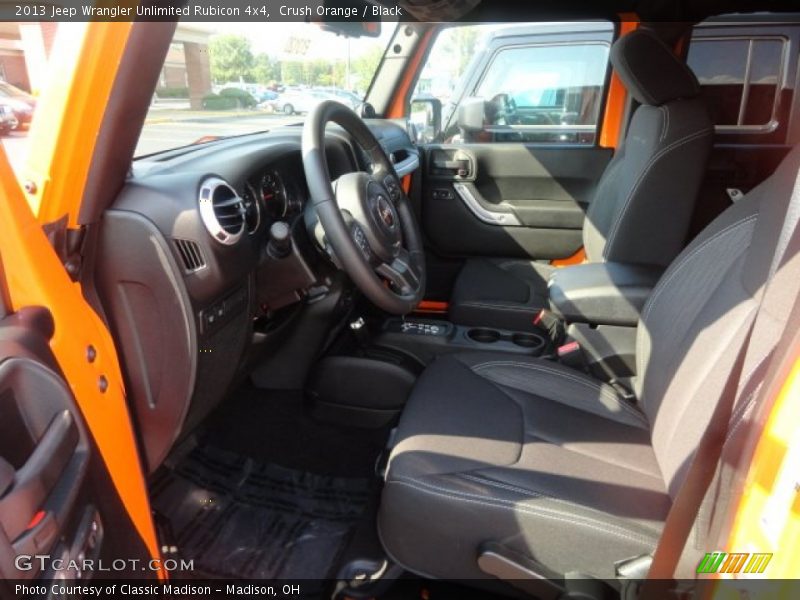Crush Orange / Black 2013 Jeep Wrangler Unlimited Rubicon 4x4