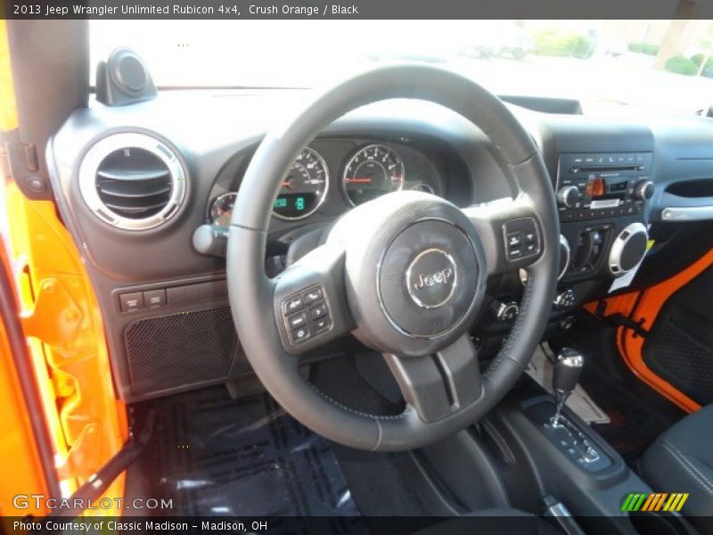 Crush Orange / Black 2013 Jeep Wrangler Unlimited Rubicon 4x4