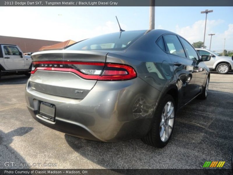 Tungsten Metallic / Black/Light Diesel Gray 2013 Dodge Dart SXT