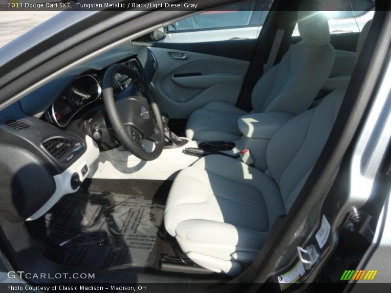 Tungsten Metallic / Black/Light Diesel Gray 2013 Dodge Dart SXT