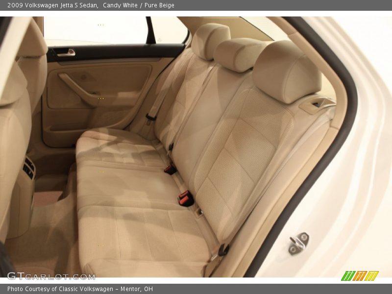 Candy White / Pure Beige 2009 Volkswagen Jetta S Sedan
