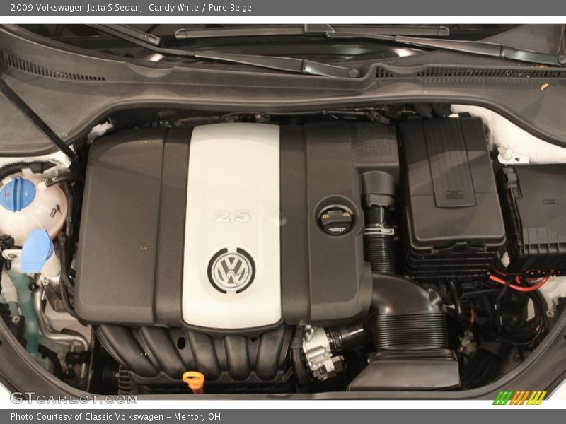 Candy White / Pure Beige 2009 Volkswagen Jetta S Sedan