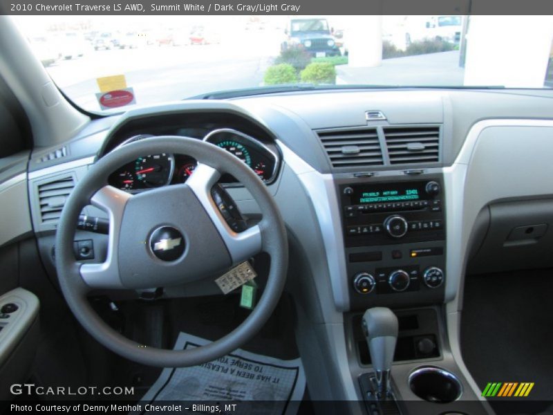 Summit White / Dark Gray/Light Gray 2010 Chevrolet Traverse LS AWD