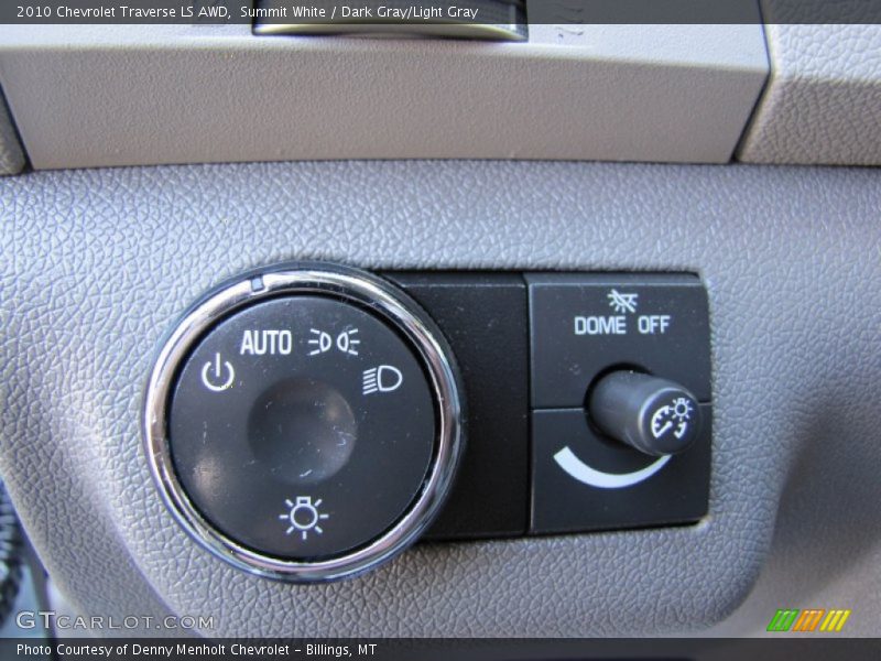 Summit White / Dark Gray/Light Gray 2010 Chevrolet Traverse LS AWD