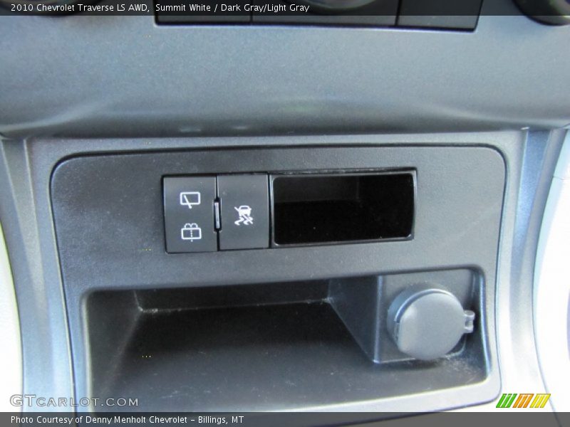 Summit White / Dark Gray/Light Gray 2010 Chevrolet Traverse LS AWD