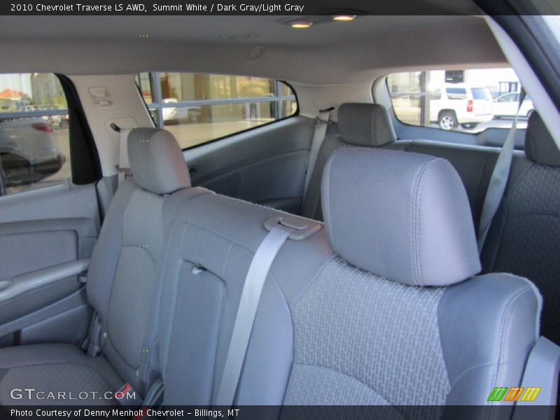 Summit White / Dark Gray/Light Gray 2010 Chevrolet Traverse LS AWD