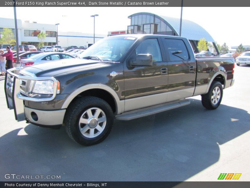 Dark Stone Metallic / Castano Brown Leather 2007 Ford F150 King Ranch SuperCrew 4x4