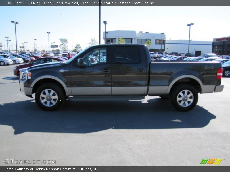 Dark Stone Metallic / Castano Brown Leather 2007 Ford F150 King Ranch SuperCrew 4x4