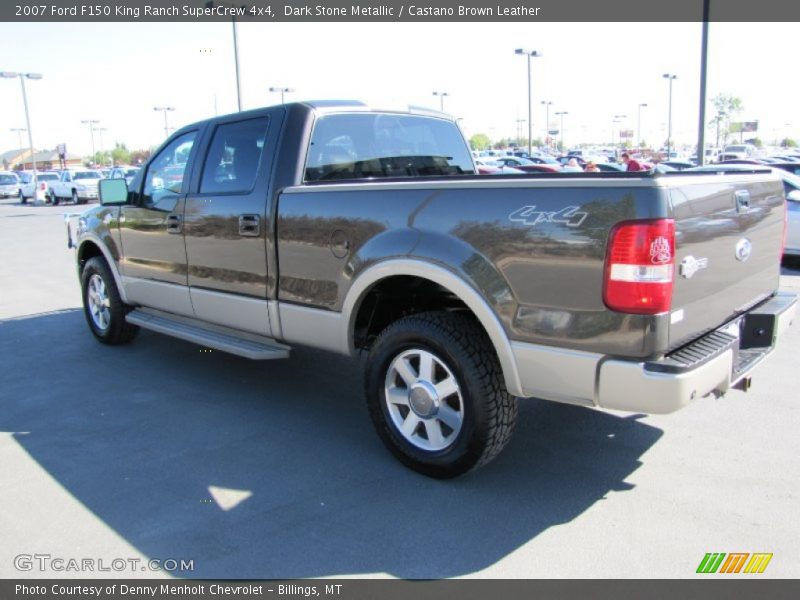 Dark Stone Metallic / Castano Brown Leather 2007 Ford F150 King Ranch SuperCrew 4x4