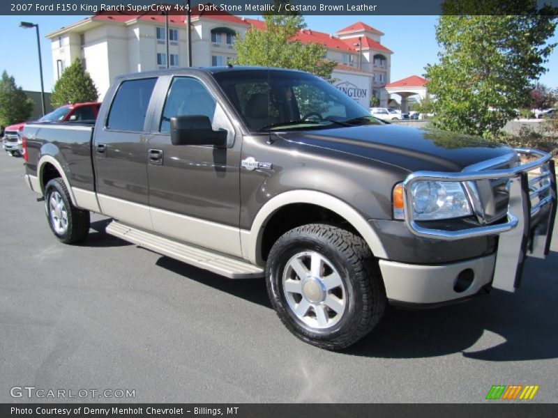 Dark Stone Metallic / Castano Brown Leather 2007 Ford F150 King Ranch SuperCrew 4x4