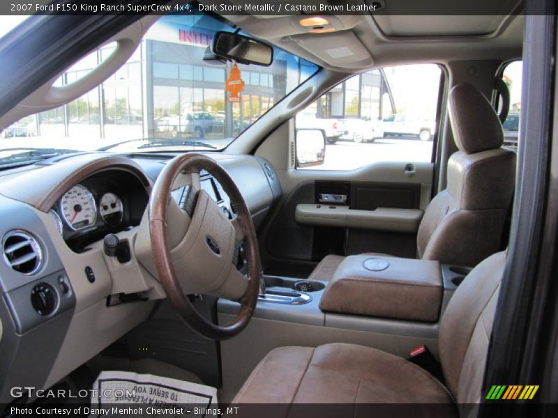  2007 F150 King Ranch SuperCrew 4x4 Castano Brown Leather Interior