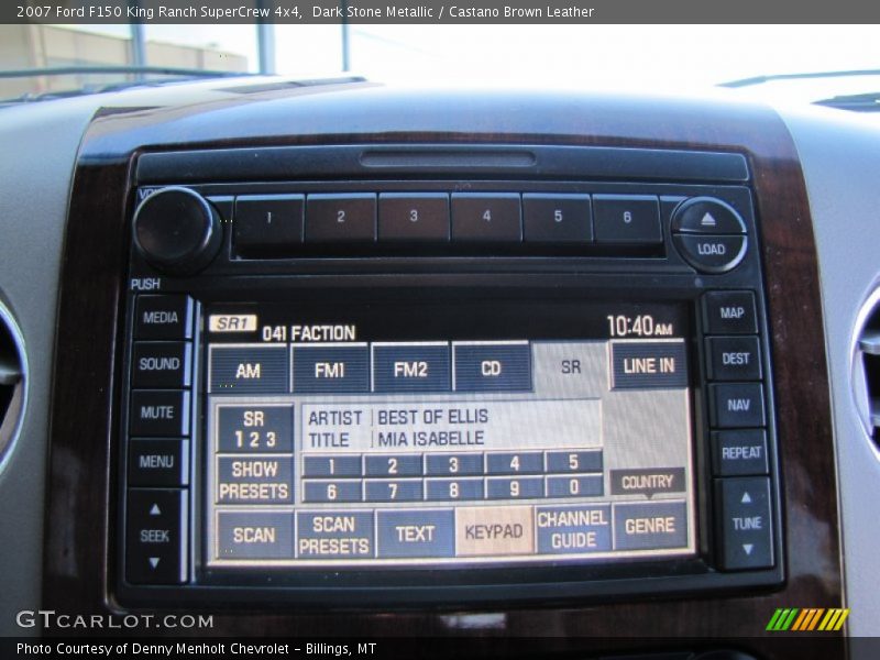 Audio System of 2007 F150 King Ranch SuperCrew 4x4