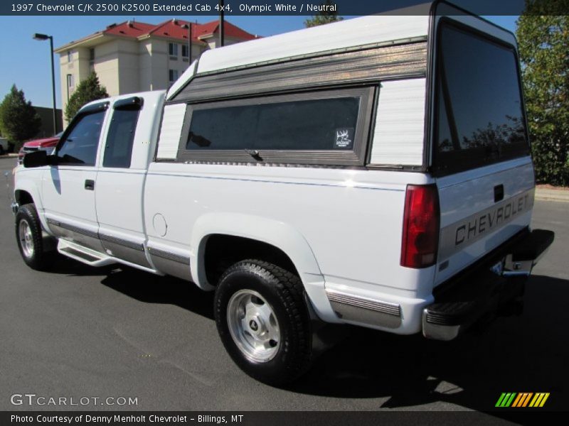 Olympic White / Neutral 1997 Chevrolet C/K 2500 K2500 Extended Cab 4x4