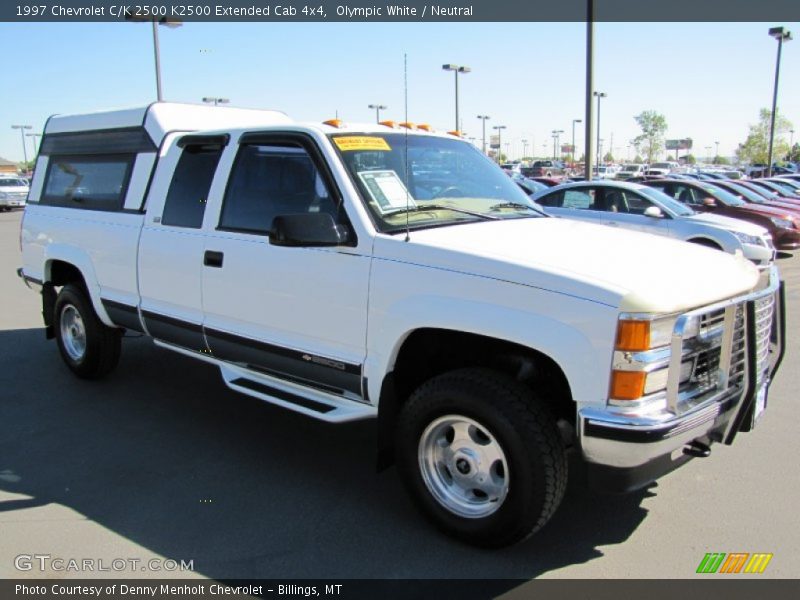 Olympic White / Neutral 1997 Chevrolet C/K 2500 K2500 Extended Cab 4x4