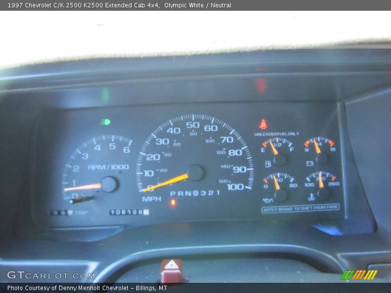 Olympic White / Neutral 1997 Chevrolet C/K 2500 K2500 Extended Cab 4x4