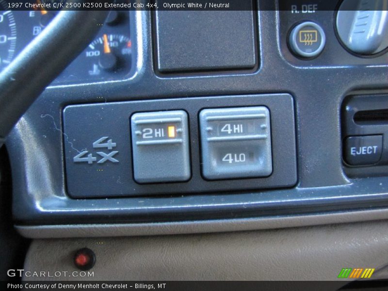 Olympic White / Neutral 1997 Chevrolet C/K 2500 K2500 Extended Cab 4x4