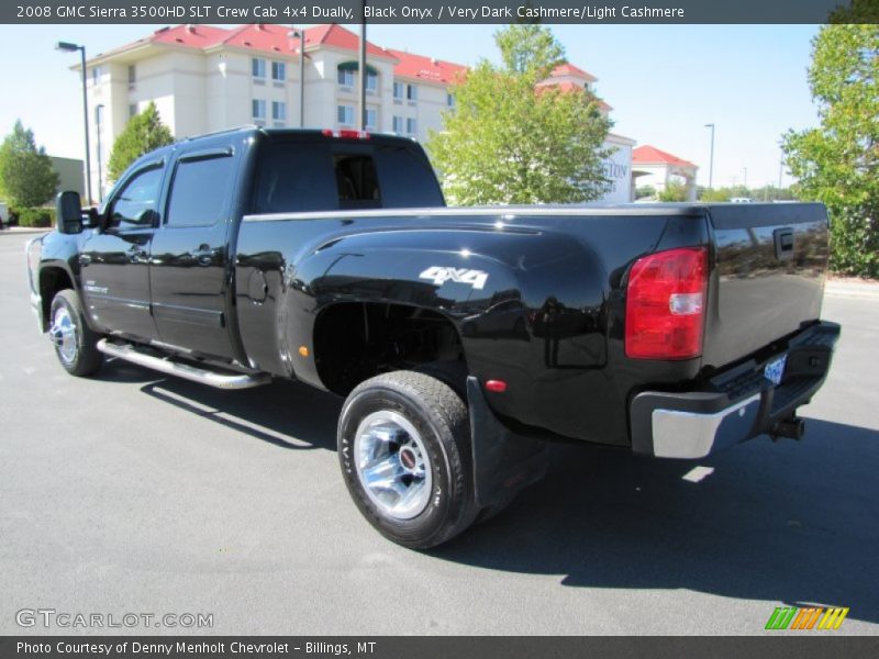 Black Onyx / Very Dark Cashmere/Light Cashmere 2008 GMC Sierra 3500HD SLT Crew Cab 4x4 Dually