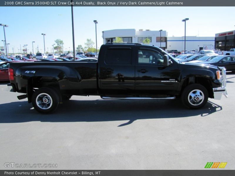 Black Onyx / Very Dark Cashmere/Light Cashmere 2008 GMC Sierra 3500HD SLT Crew Cab 4x4 Dually