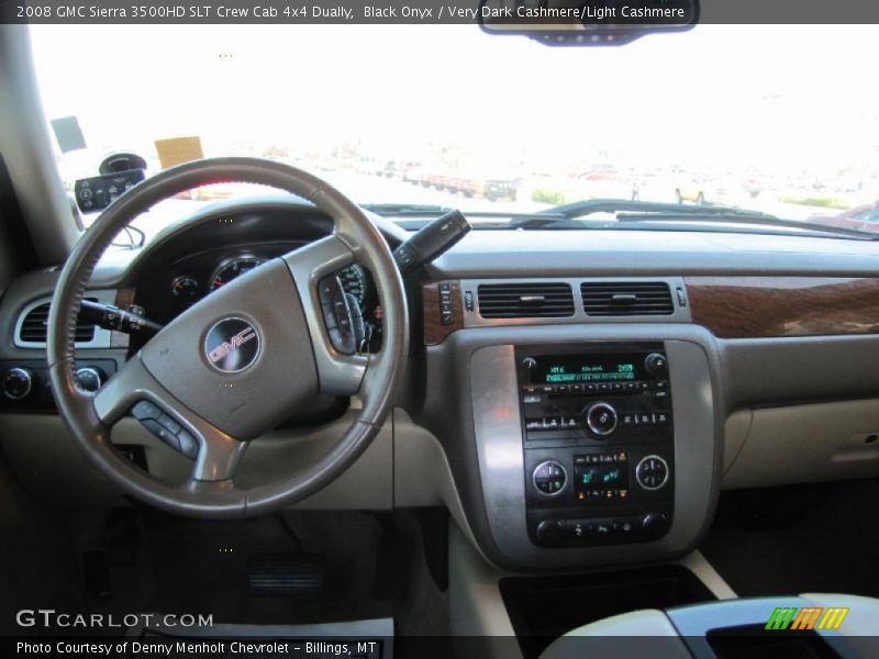 Black Onyx / Very Dark Cashmere/Light Cashmere 2008 GMC Sierra 3500HD SLT Crew Cab 4x4 Dually